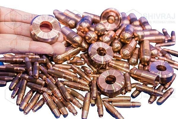 Copper machined component